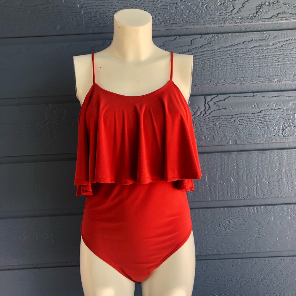 Orange bodysuit